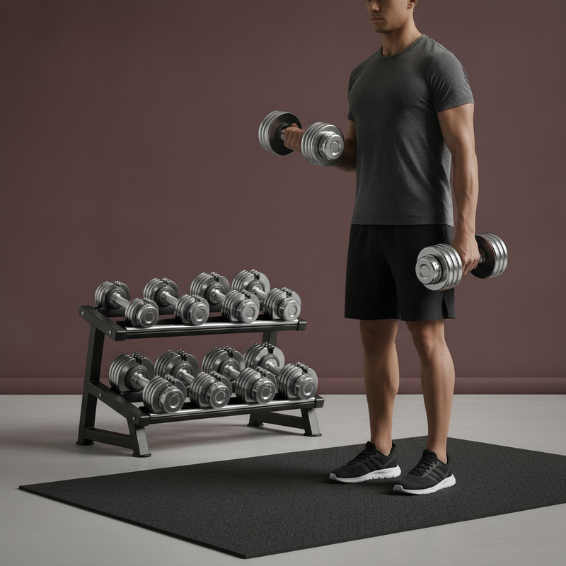 Ironline Pro Adjustable Dumbbell Set
